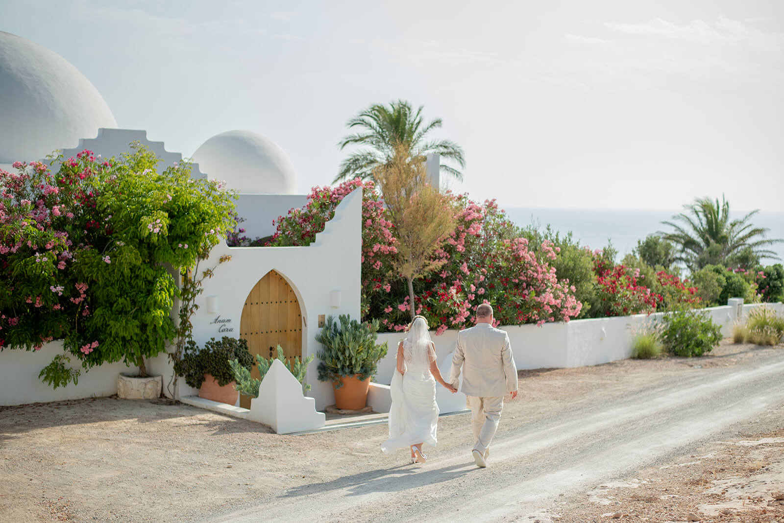 Couples photos after wedding ceremony in Ibiza